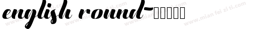 english round字体转换